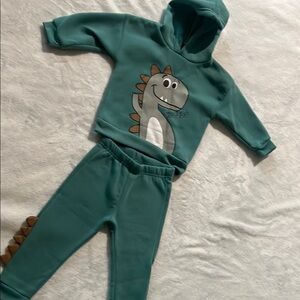 Kids Dinosaur Hoodie and Pants Set